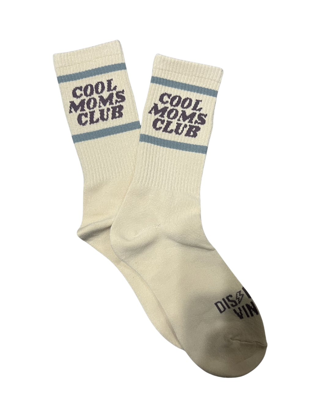 Cool Moms Club Socks - Purple/Cream