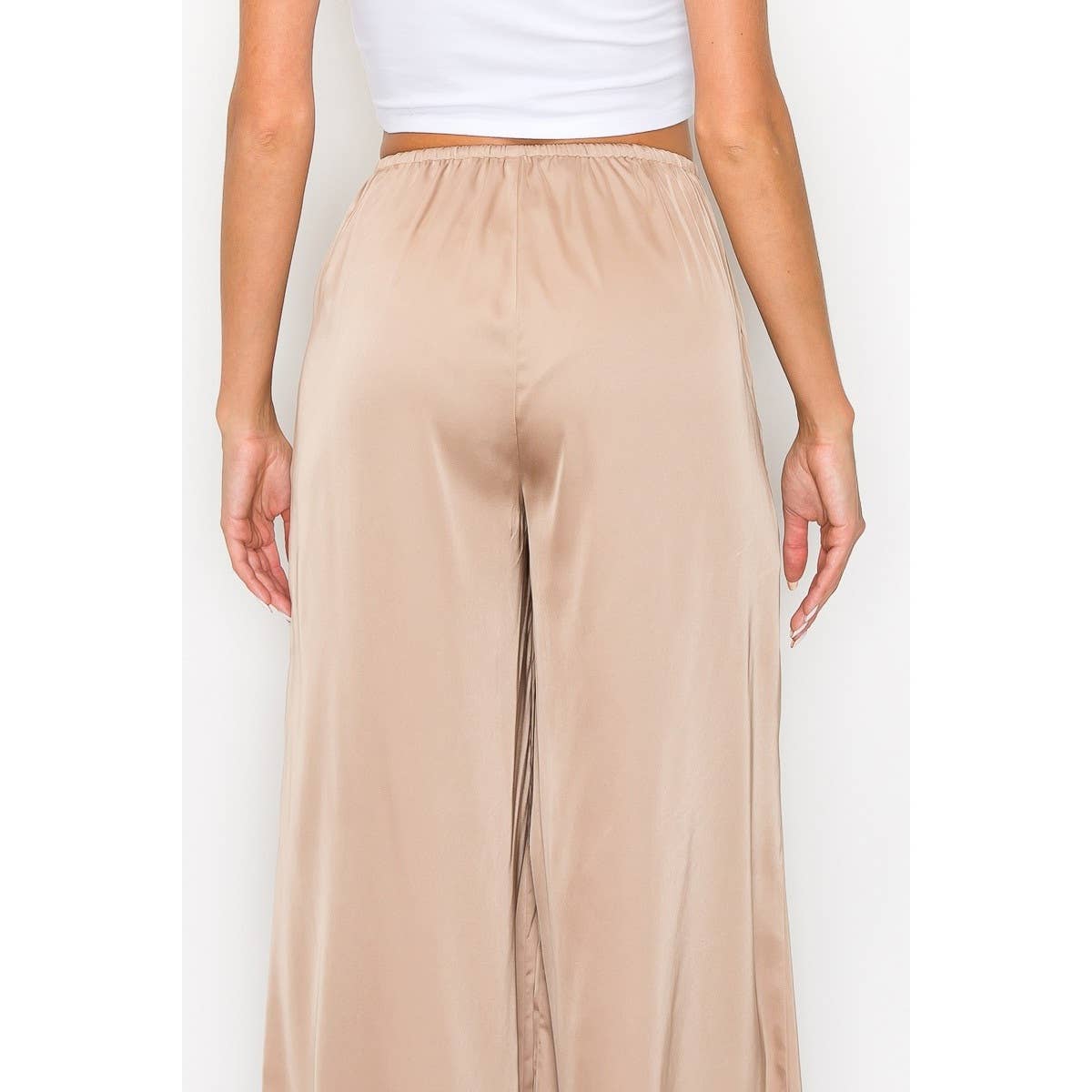 Satin Wide Leg Pants