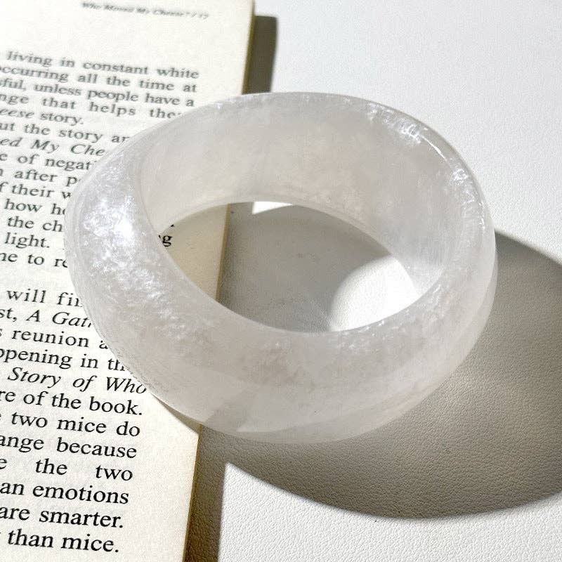 Wide Acrylic Bangle