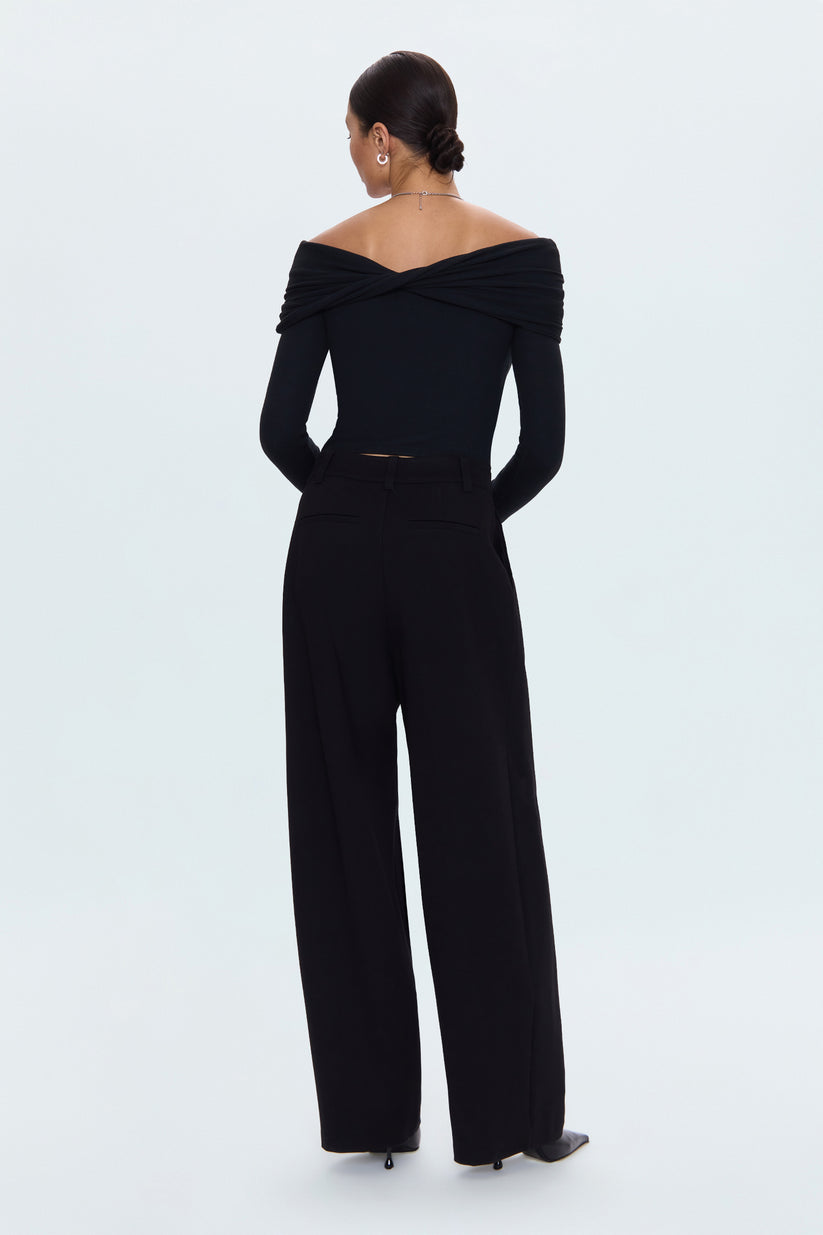 Eden Pleated Ponte Trouser