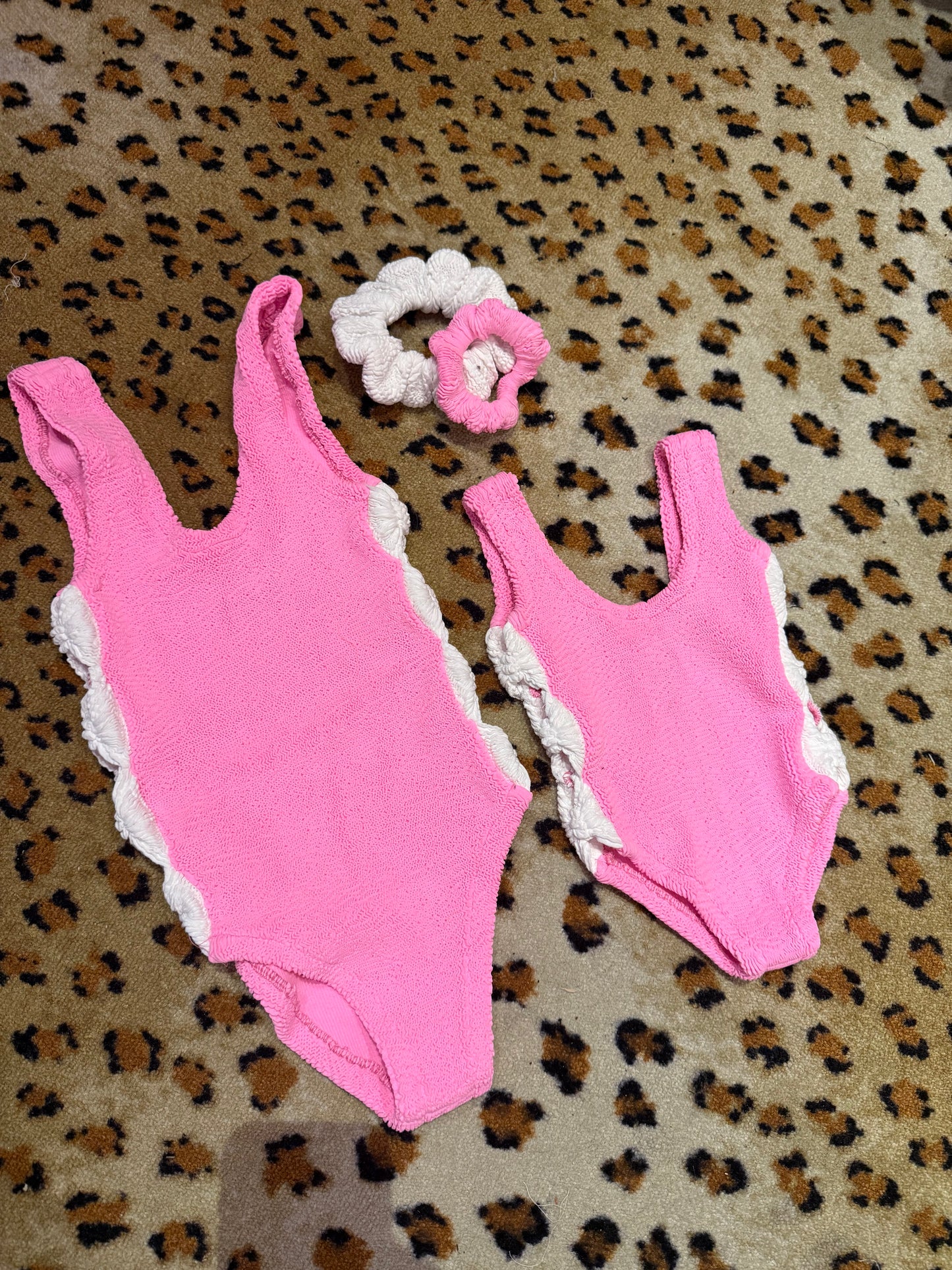 Mommy and Me Swimsuits w/ matching scrunchies