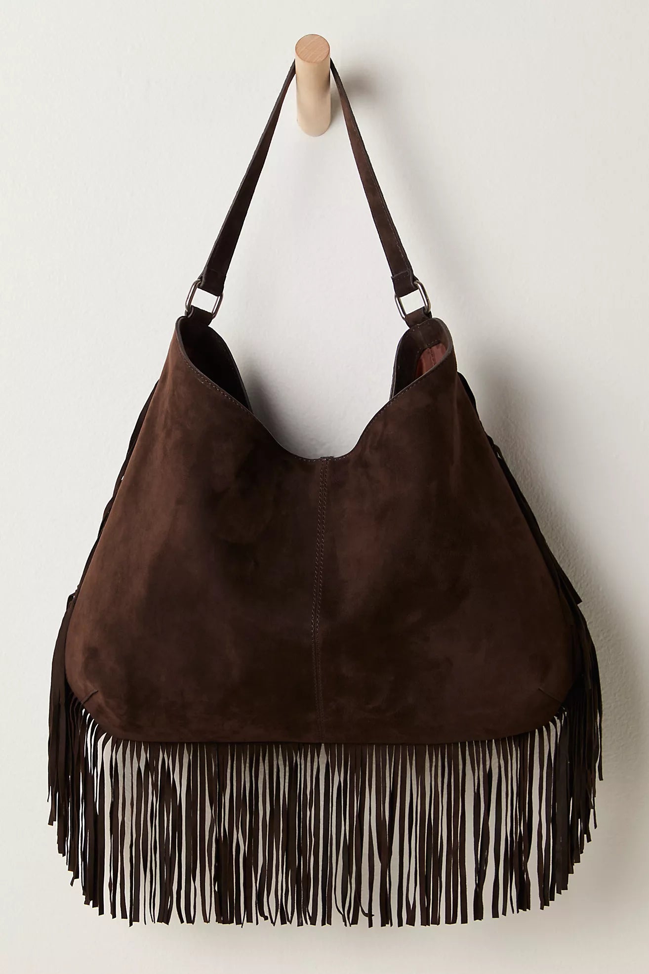 Finn Fringe Shoulder Bag - Espresso