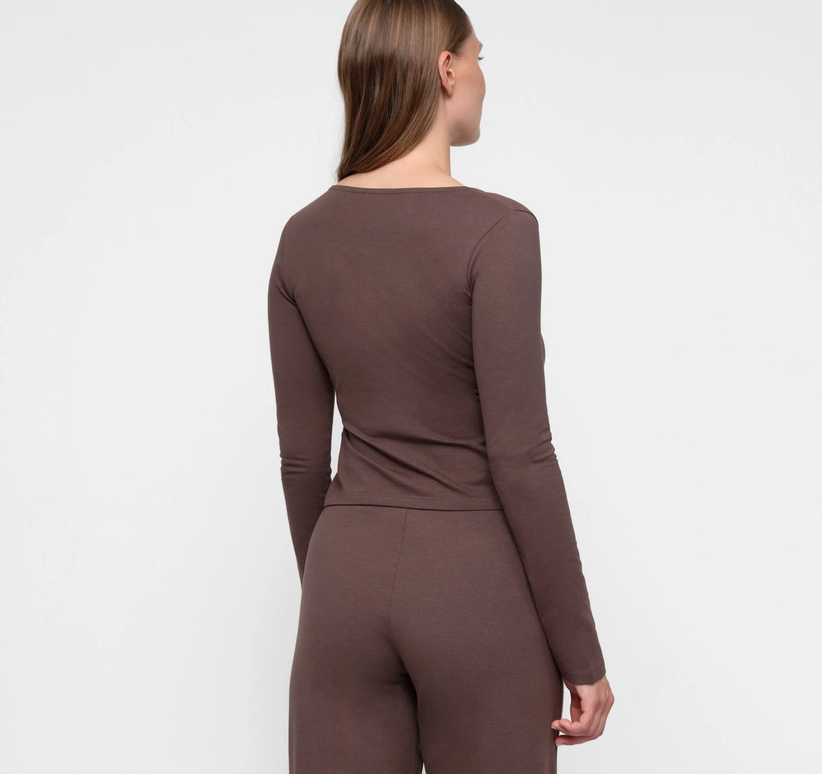 Everyday Wrap Top - Truffle