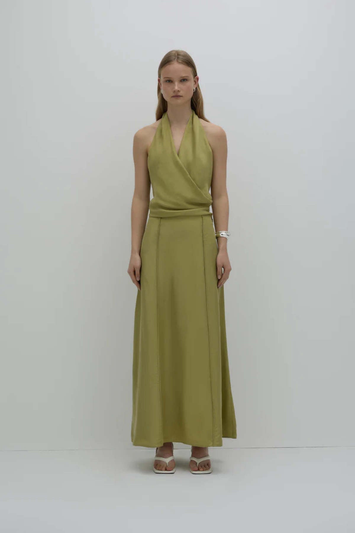 Leon Cupro Top - Pickle