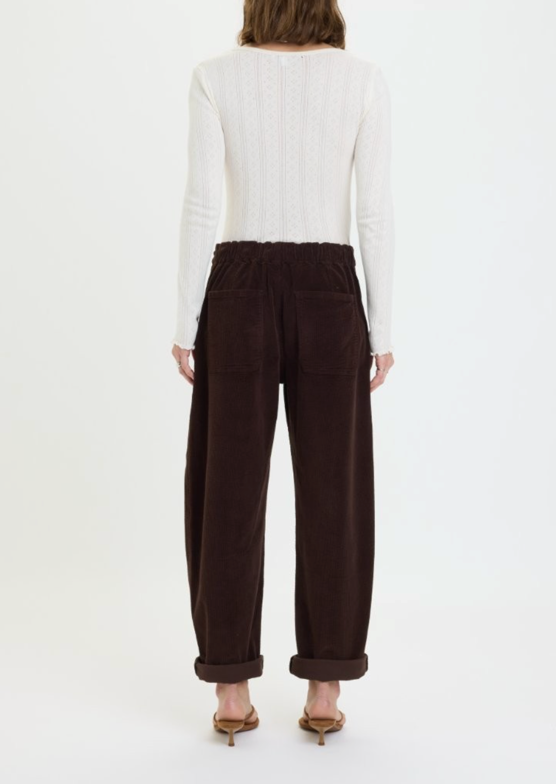 Villa Drawstring Pant - Chocolate