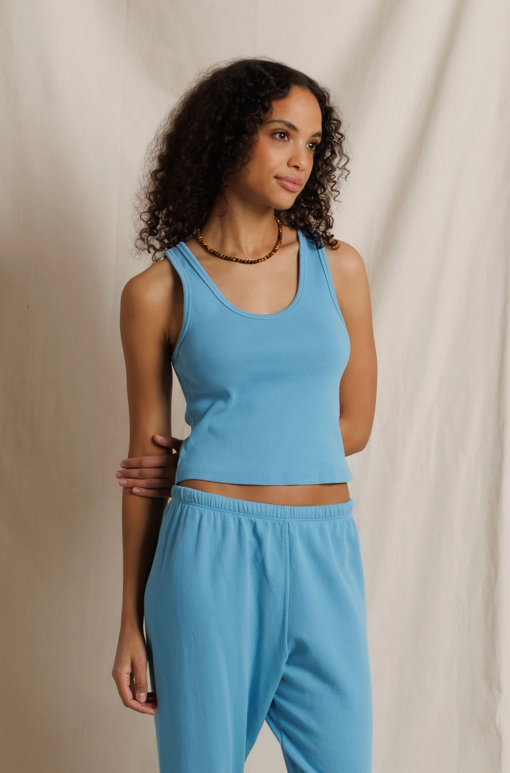 Blondie Tank - Milky Blue