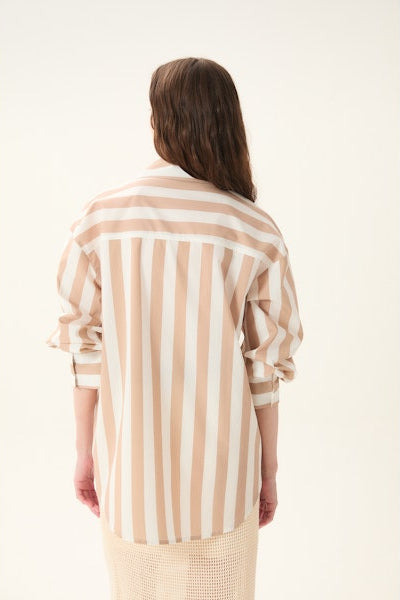 Vicenzo Shirt - Striped Sand