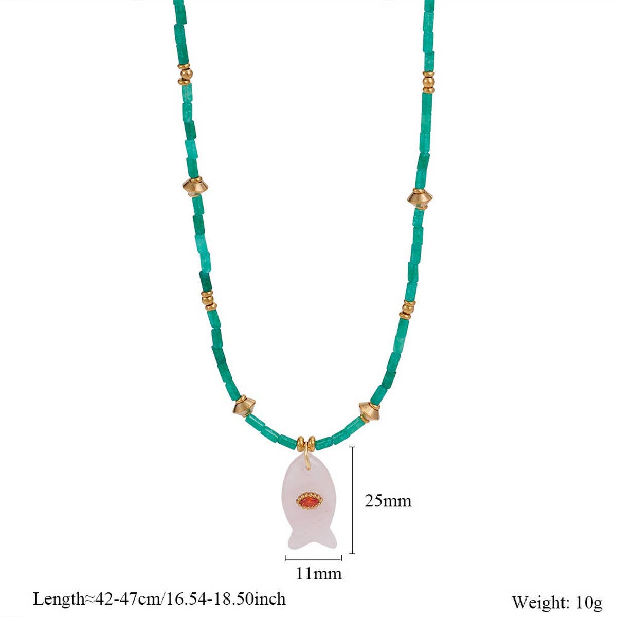 Gem Fish Necklace