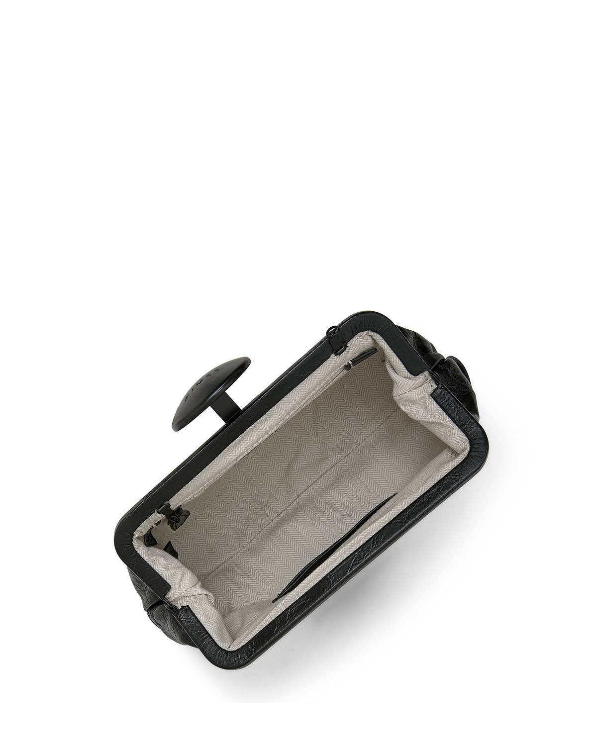 Full Circle Clutch - Black Crinkle