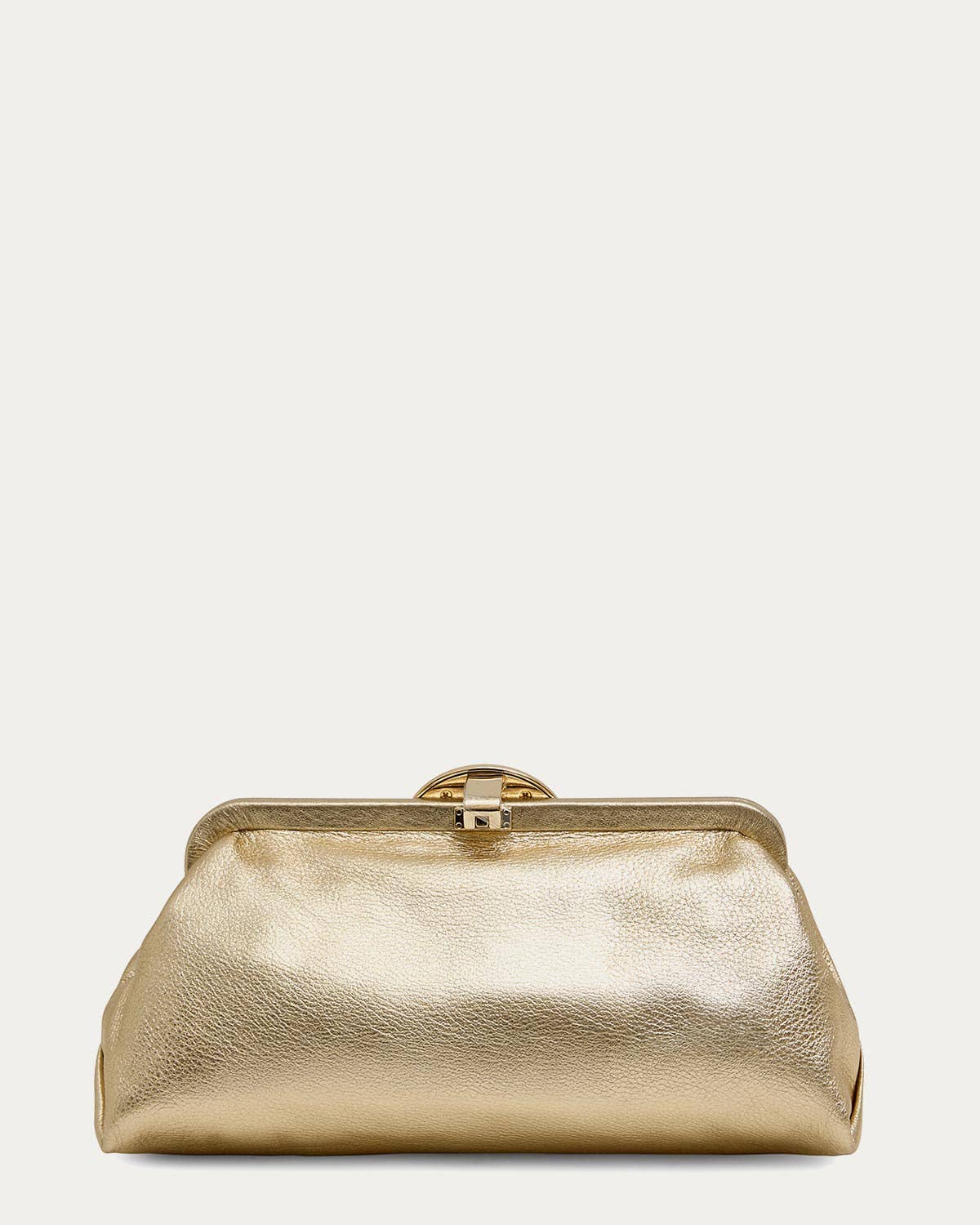 Full Circle Clutch - Champagne