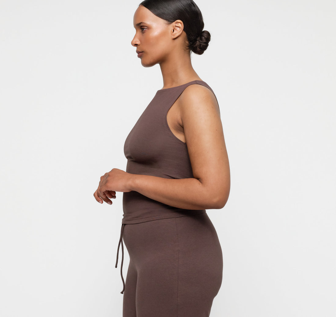Everyday Boat Neck Top - Truffle