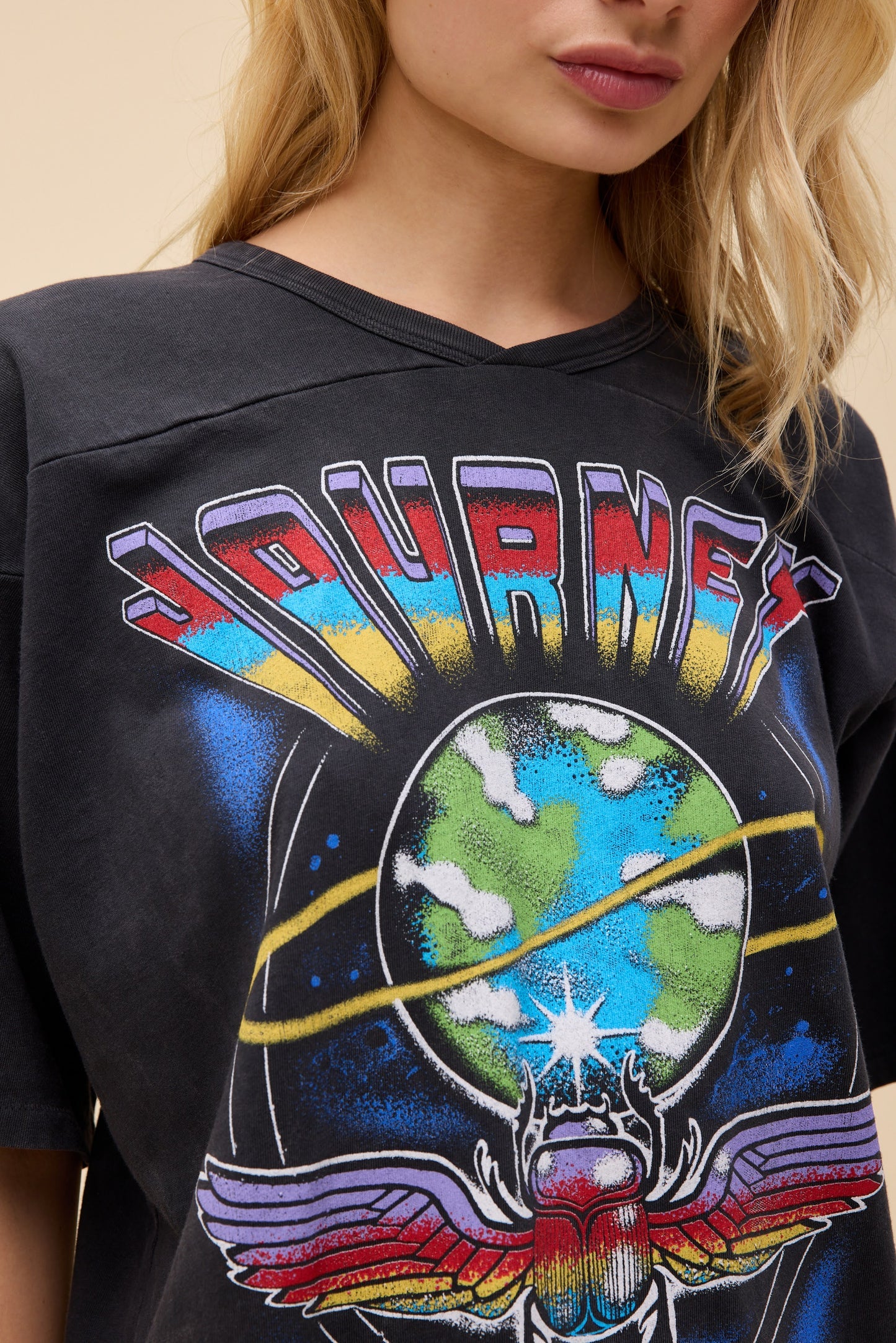 JOURNEY ANY WAY YOU WANT IT OVERSIZED JERSEY TEE