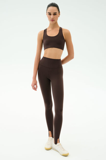 River Airweight Stirrup Legging - Dark Chocolate