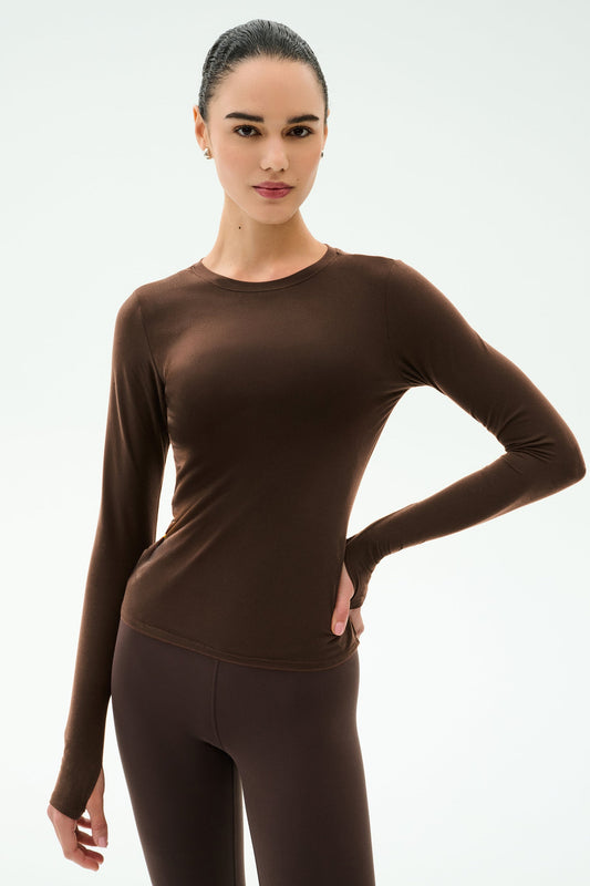 Airweight Long Sleeve - Dark Chocolate
