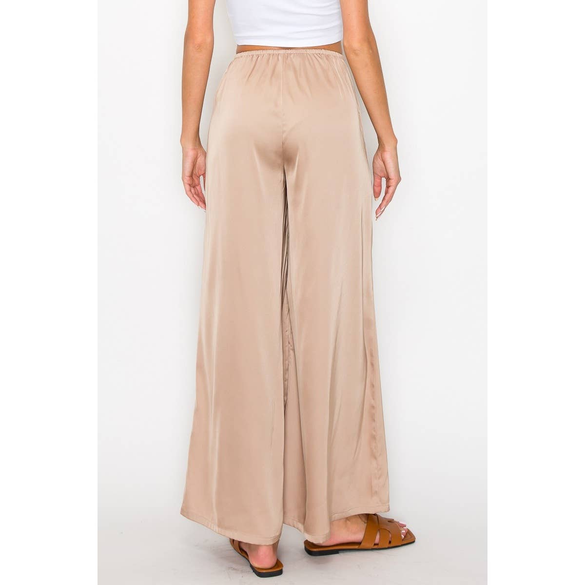 Satin Wide Leg Pants