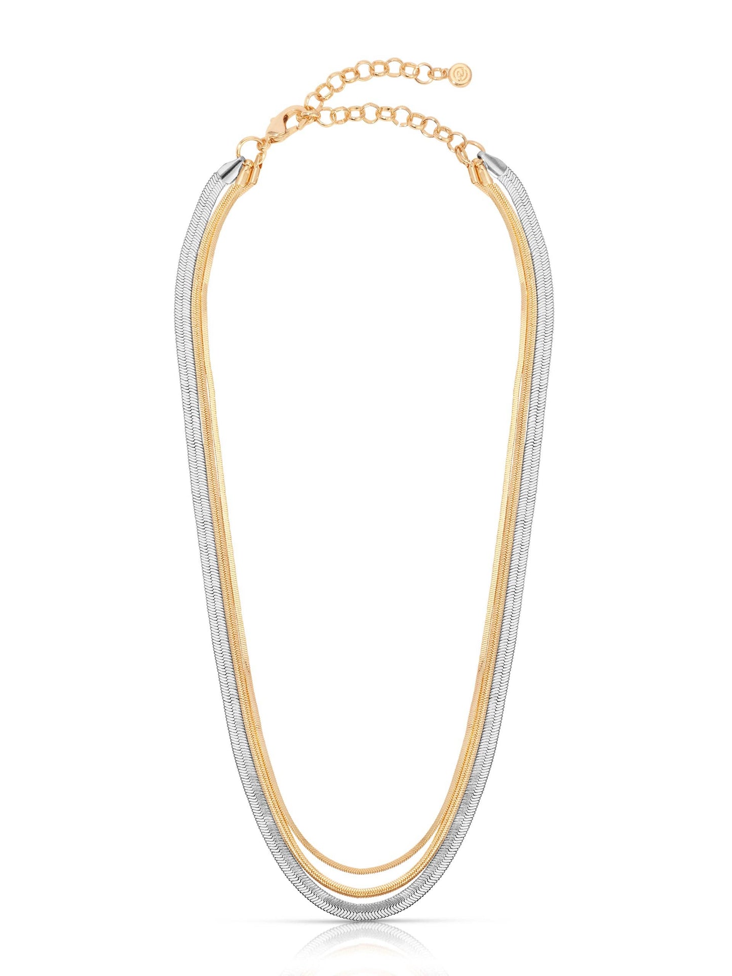 Mixed Metal Strands Necklace