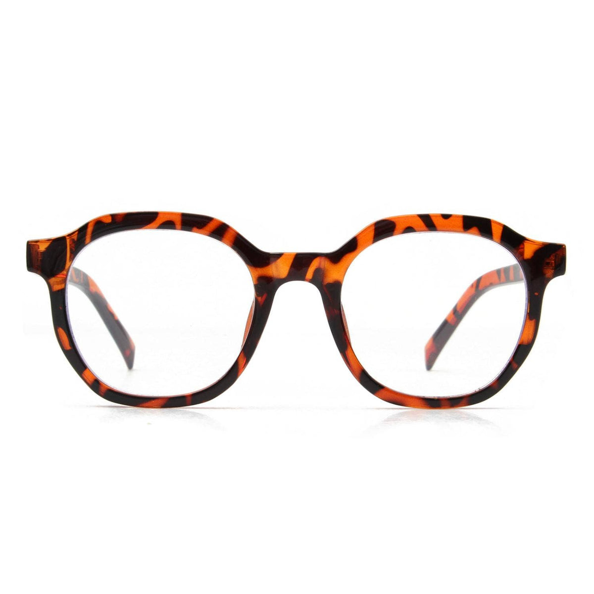 Round Geometric Blue Light Glasses