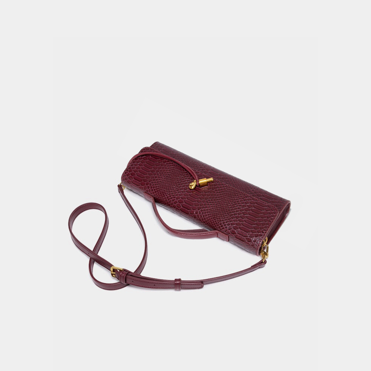 Crocodile Leather Clutch