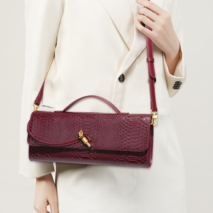 Crocodile Leather Clutch