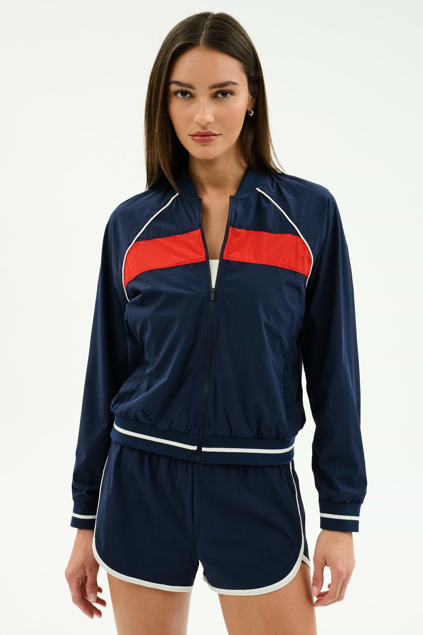 Carrie Jacket - Indigo/Red
