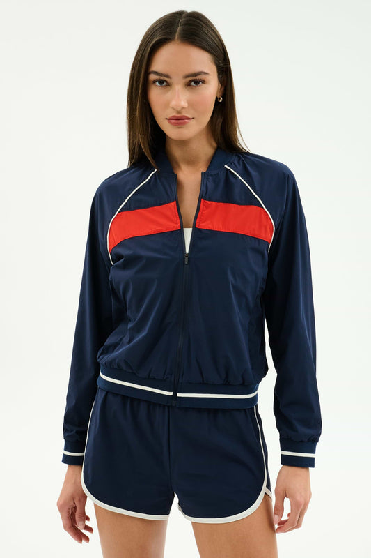 Carrie Jacket - Indigo/Red