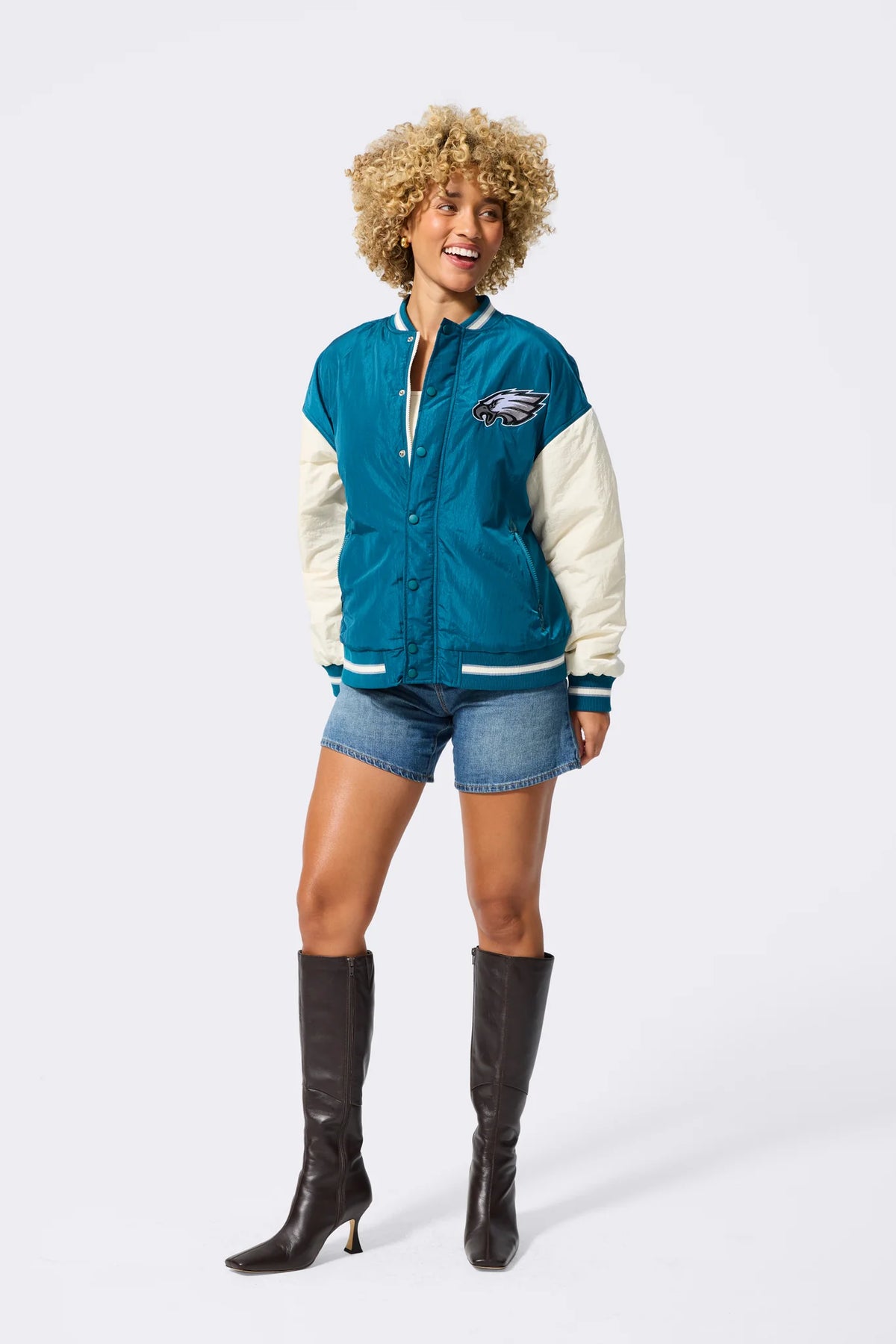 Eagles Colorblock Bomber Jacket