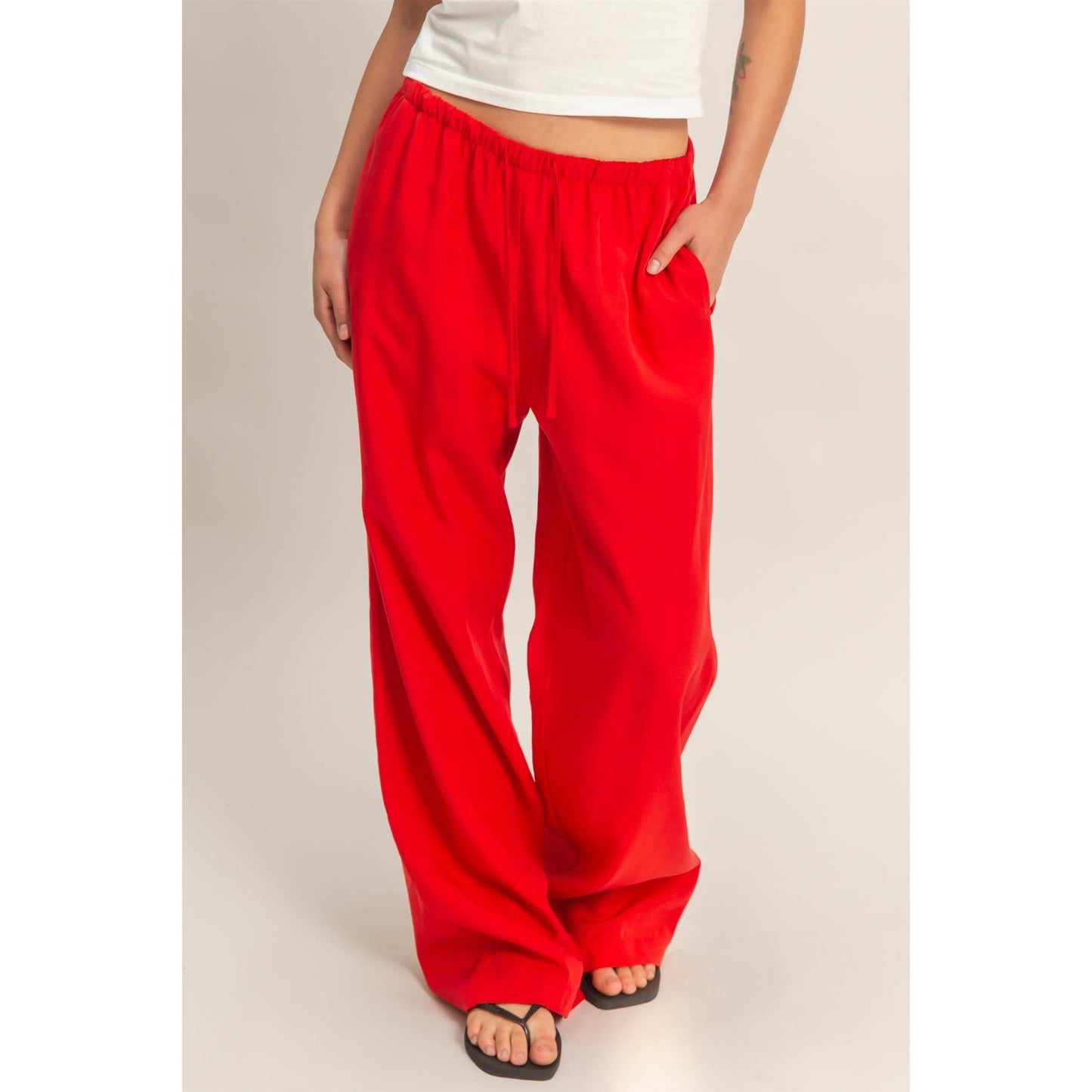 Linen Straight Leg Pants