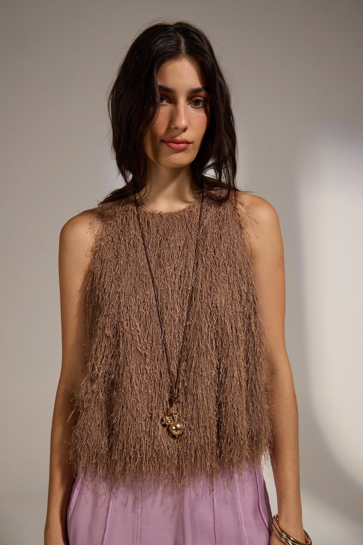 Kula Furry Top - Mocca