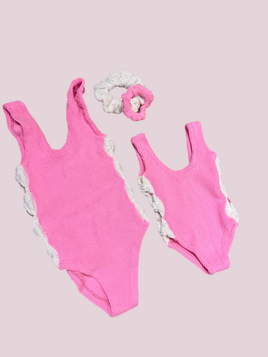 Mommy and Me Swimsuits w/ matching scrunchies