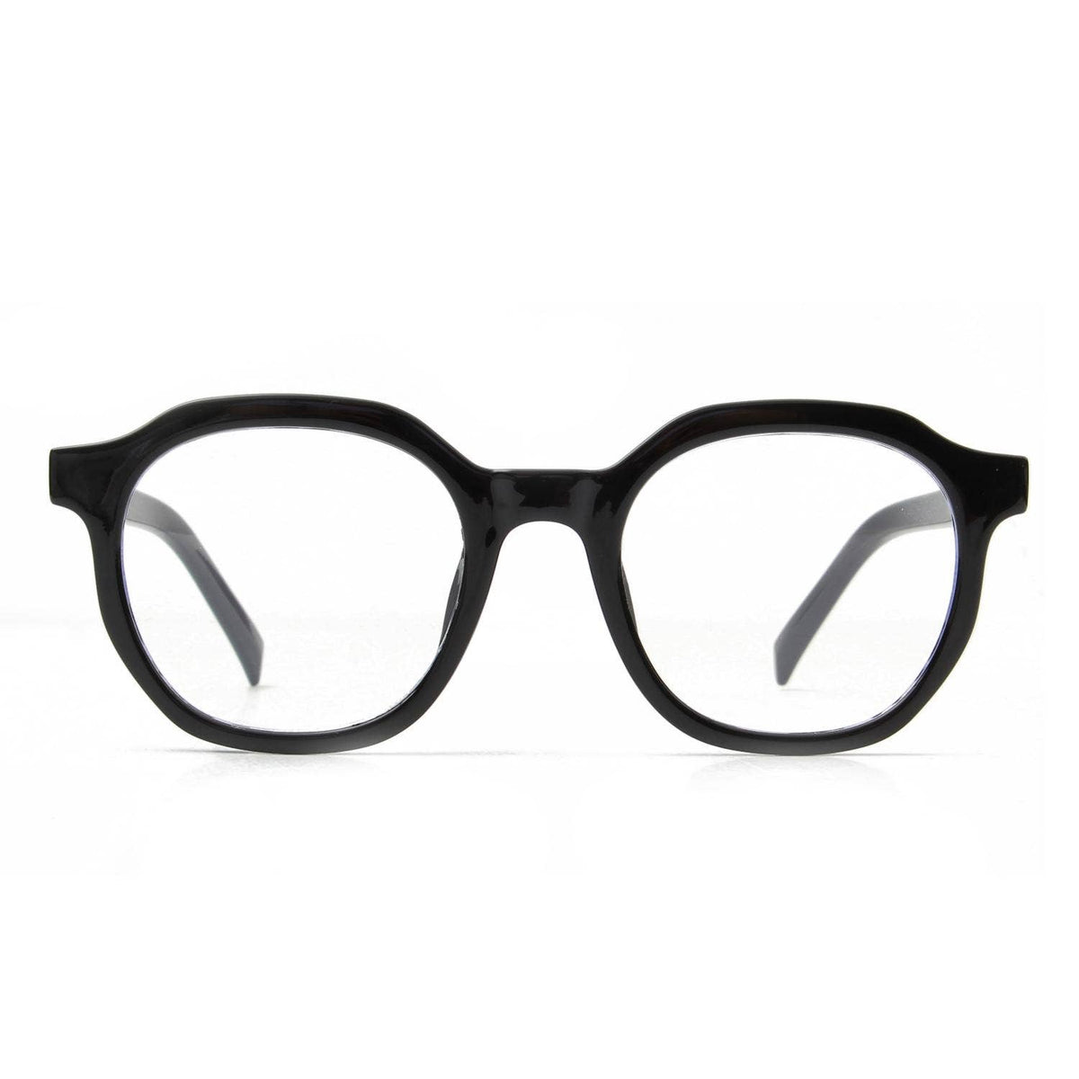 Round Geometric Blue Light Glasses