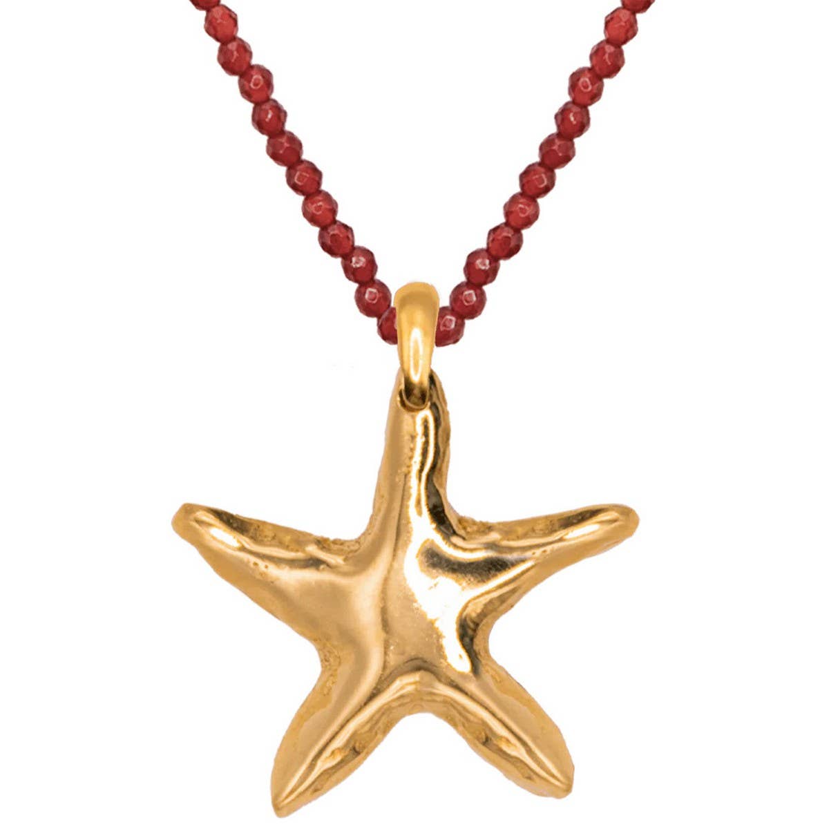 Gold Ocean Charms Necklace