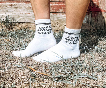 Cool Moms Club Socks - White