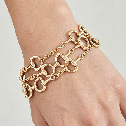 Triple Toggle Chain Bracelet