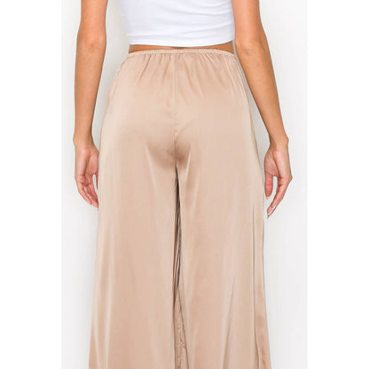 Satin Wide Leg Pants