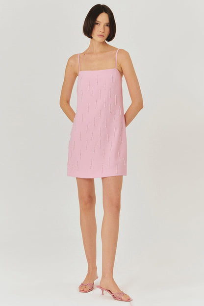 Pink Strappy Mini Dress