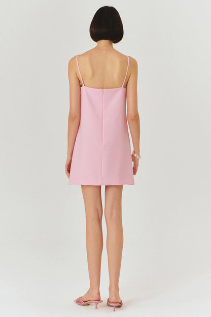 Pink Strappy Mini Dress