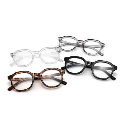 Round Geometric Blue Light Glasses
