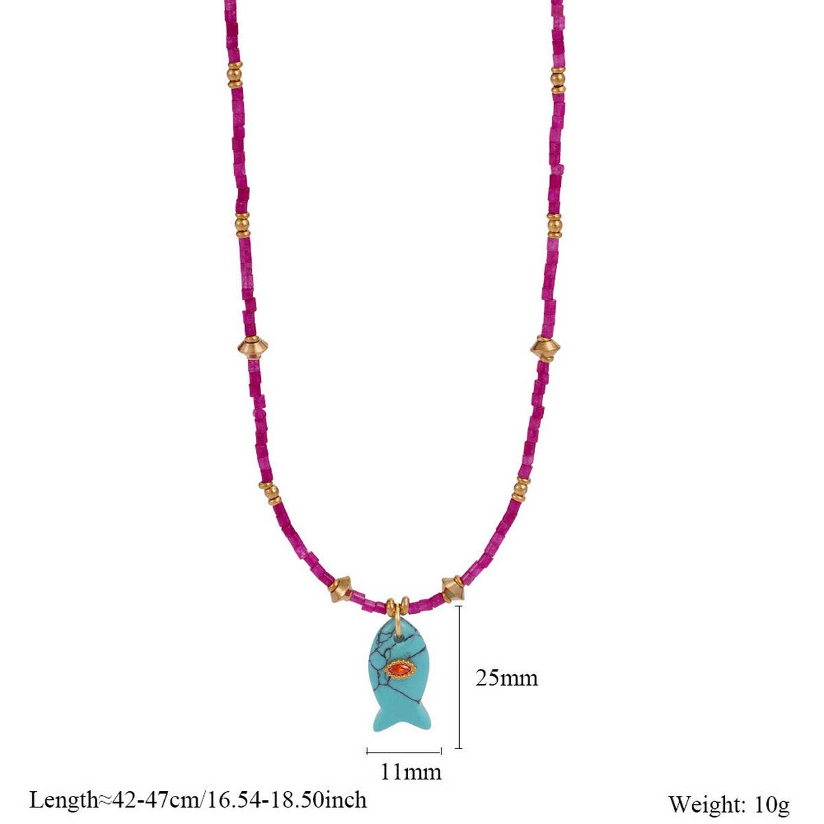 Gem Fish Necklace