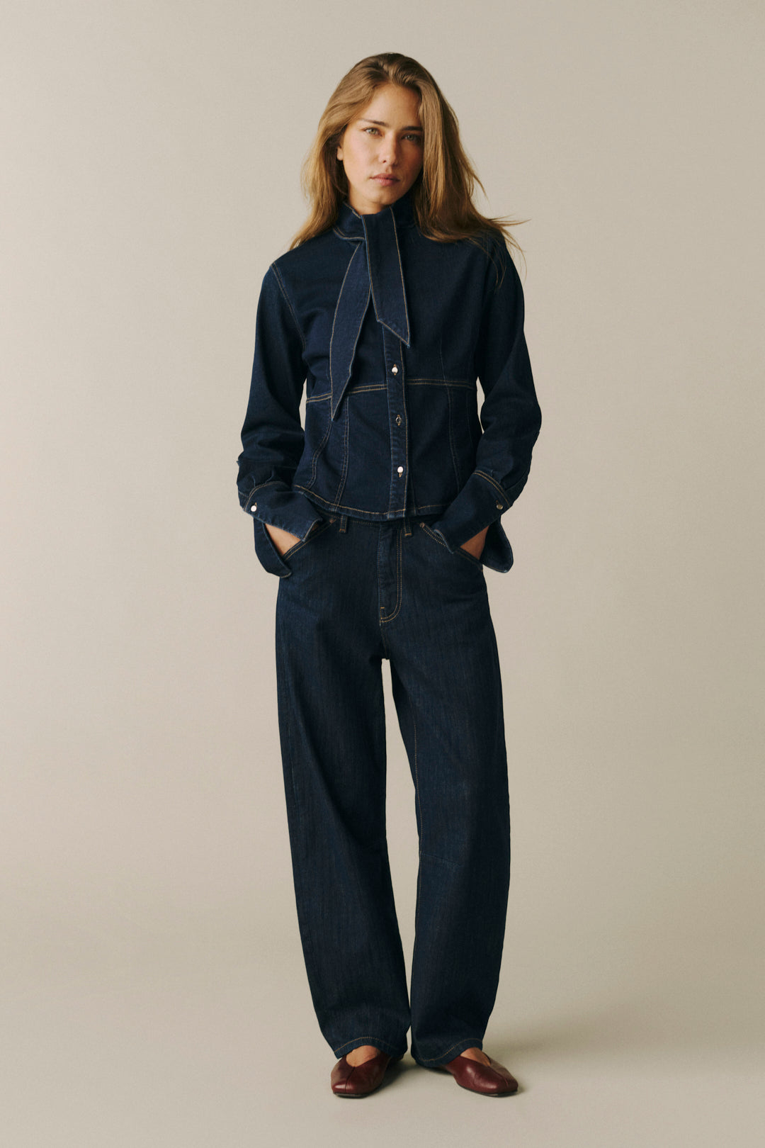 BNA Jean - Indigo Pinstripe