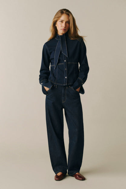 BNA Jean - Indigo Pinstripe