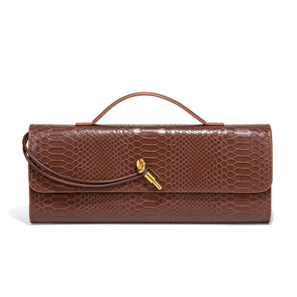 Crocodile Leather Clutch