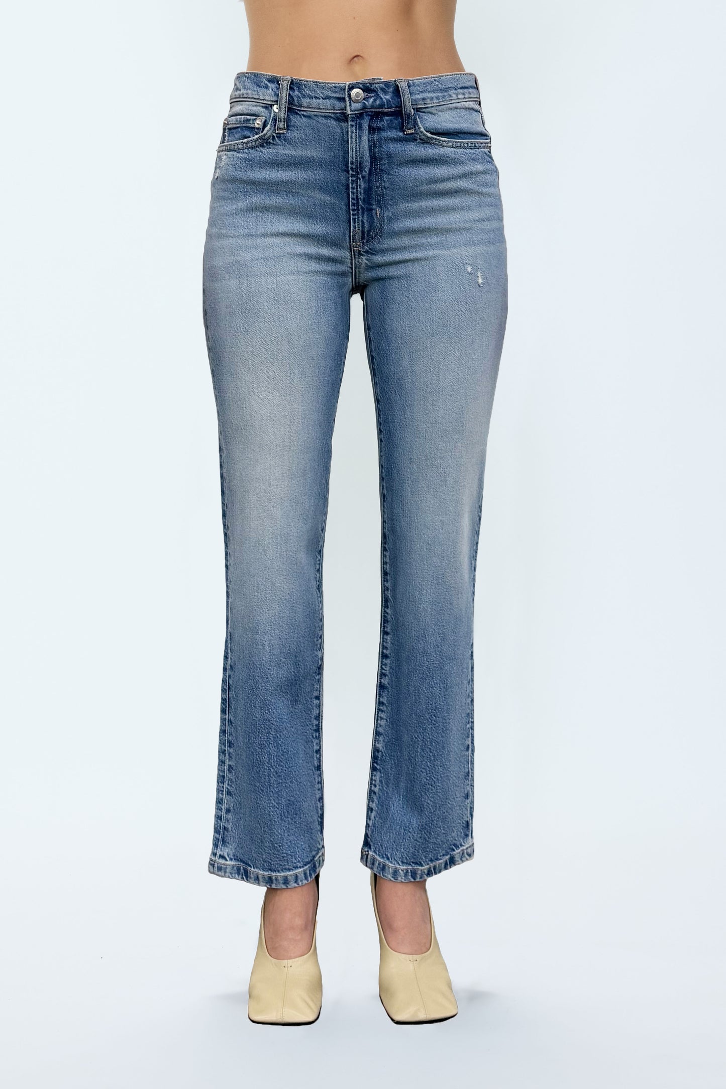 Aleks Mid Rise Straight Jean - Muse