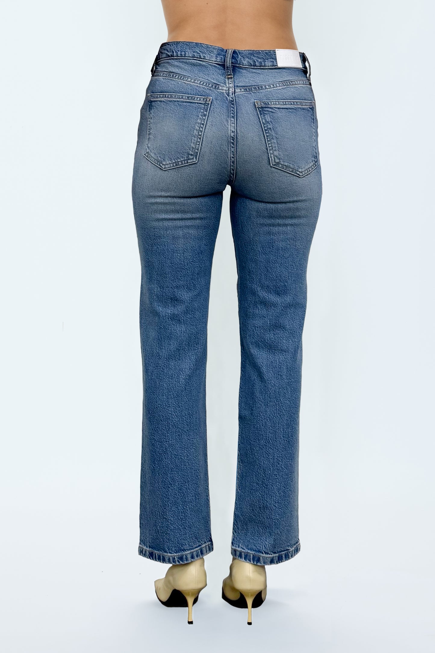 Aleks Mid Rise Straight Jean - Muse