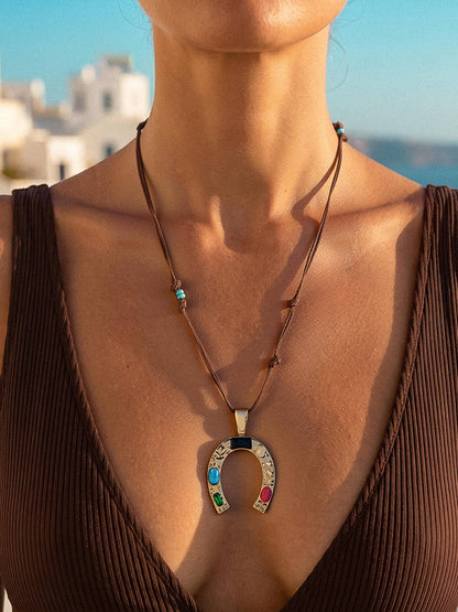 Maribel Horseshoe Necklace
