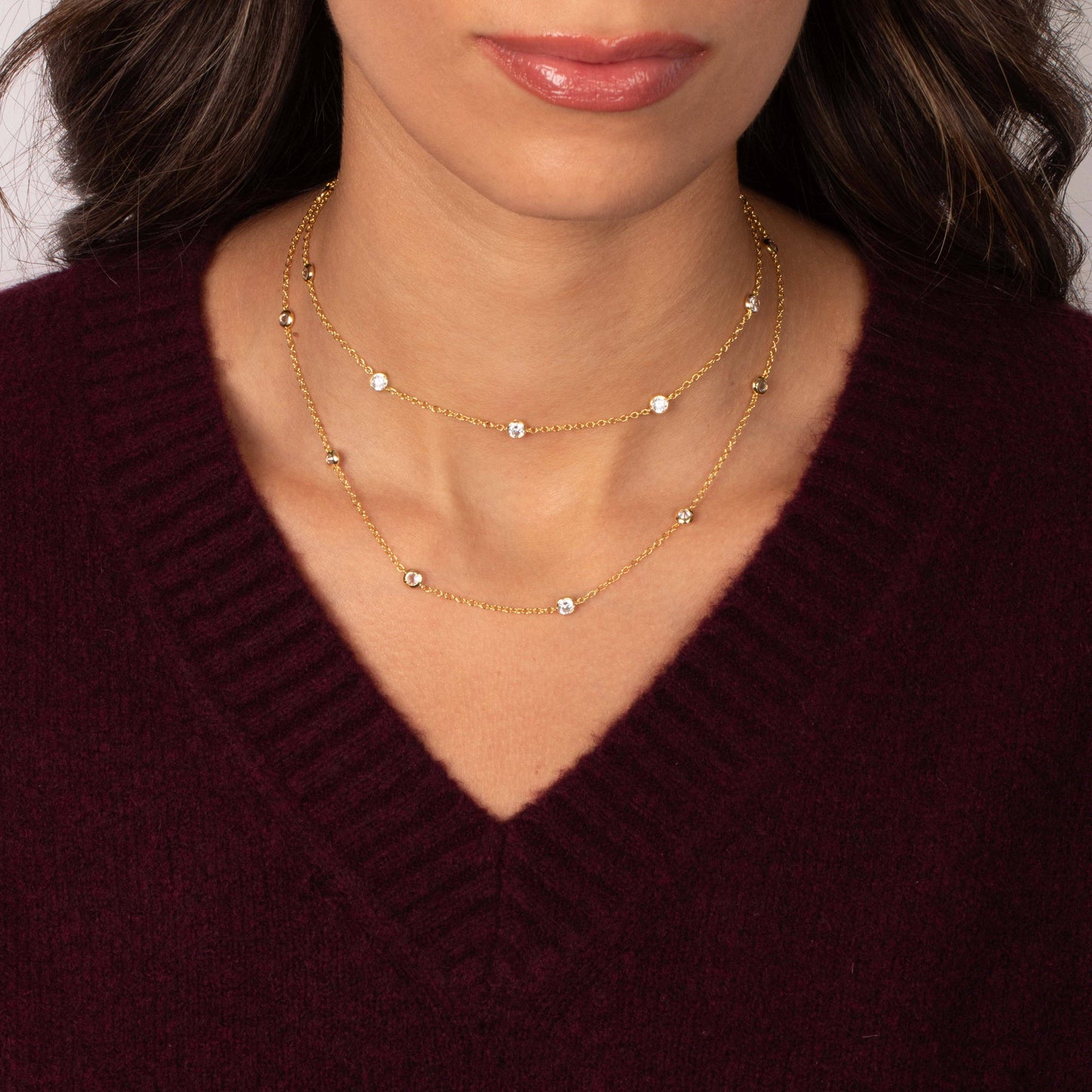 Diamond By The Yard Necklace