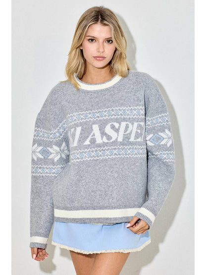 Les Alpes Intarsia Sweater