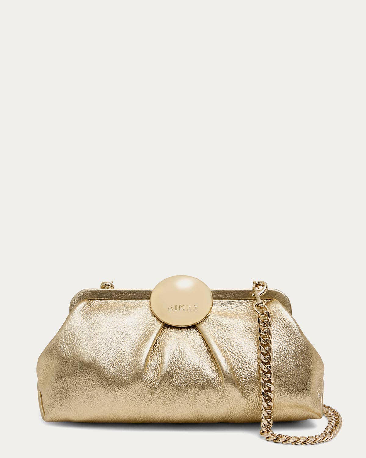 Full Circle Clutch - Champagne