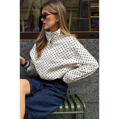 Polka Dot Printed Jacket