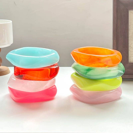 Candy Color Acrylic Bracelets
