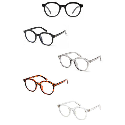 Round Geometric Blue Light Glasses
